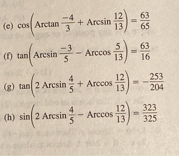 prove that arcsin 3 5 arccos 12 13 arcsin 56 65