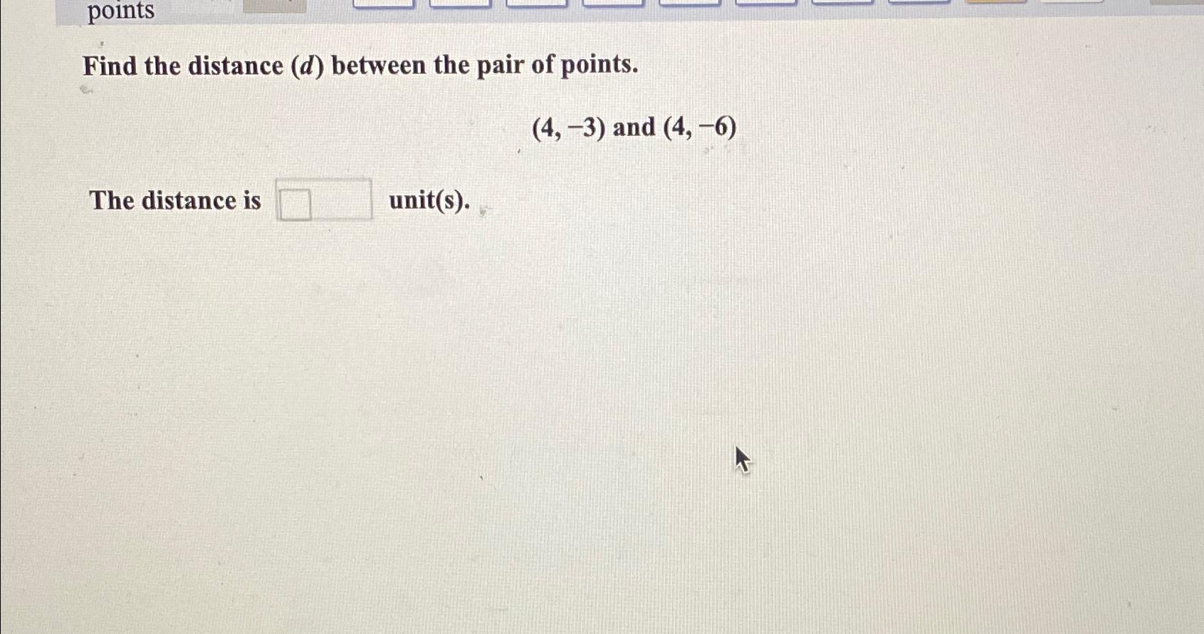 find the distance between pair of points 2 3 4 1