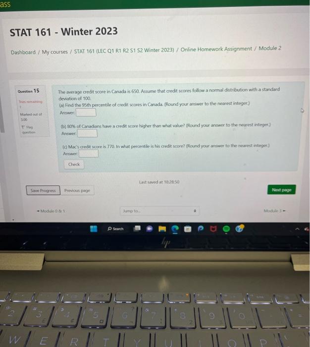 Solved Dashboard / My courses / STAT 161 (LEC Q1 R1 R2.51 | Chegg.com