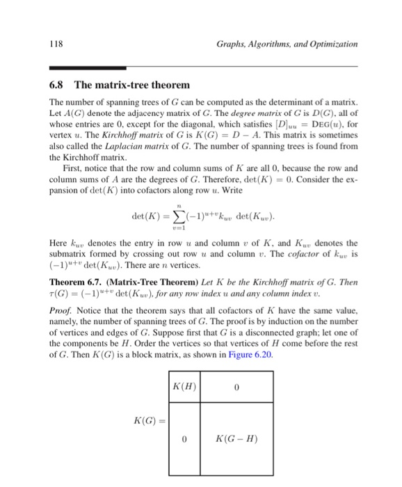 Exercises 6.8.1 Find (K3,3) using the recursive | Chegg.com