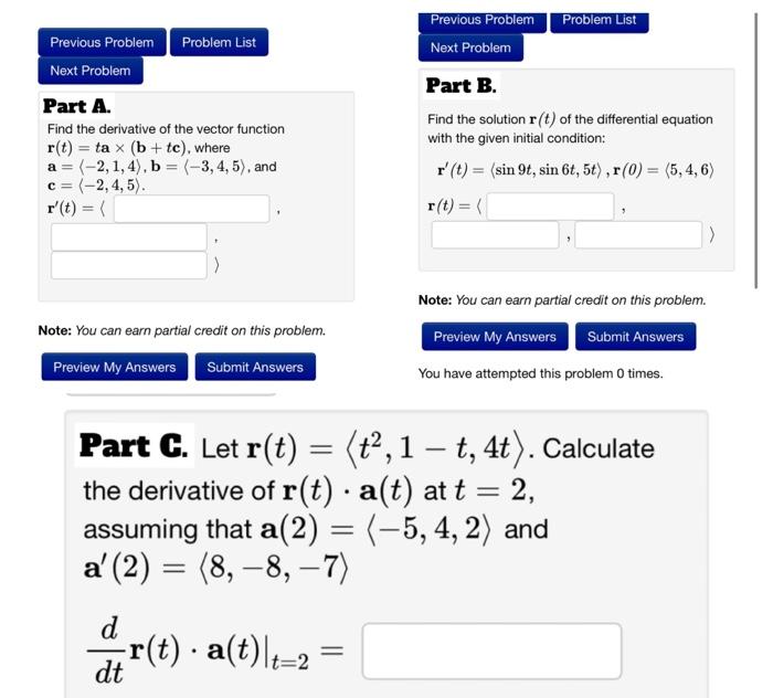 Solved Solve For Parts A,B, AND C!!! Show All Steps As You | Chegg.com