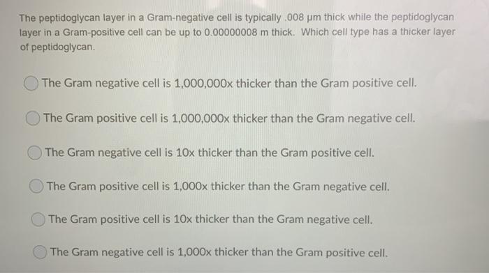 thick peptidoglycan