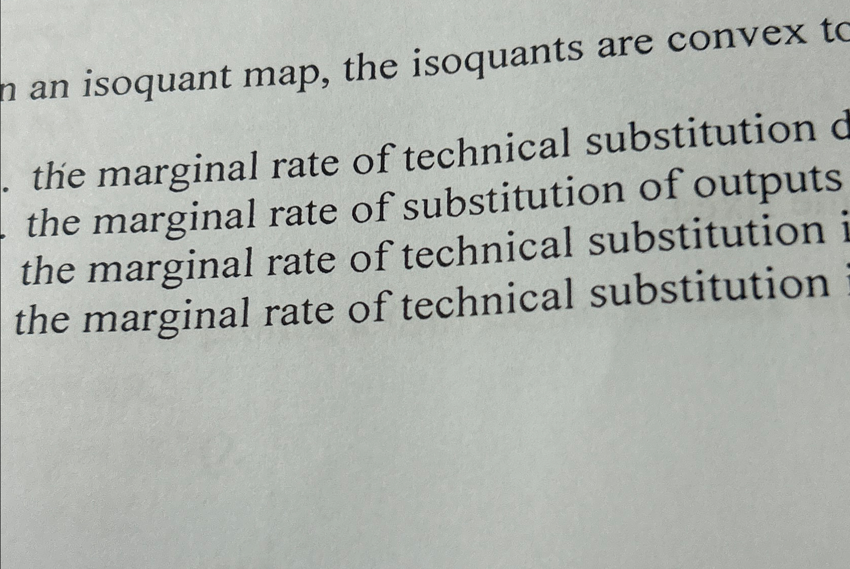 Solved an isoquant map, the isoquants are convex to the | Chegg.com