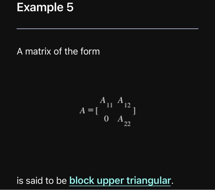 16. Show that the block upper triangular matrix A in | Chegg.com