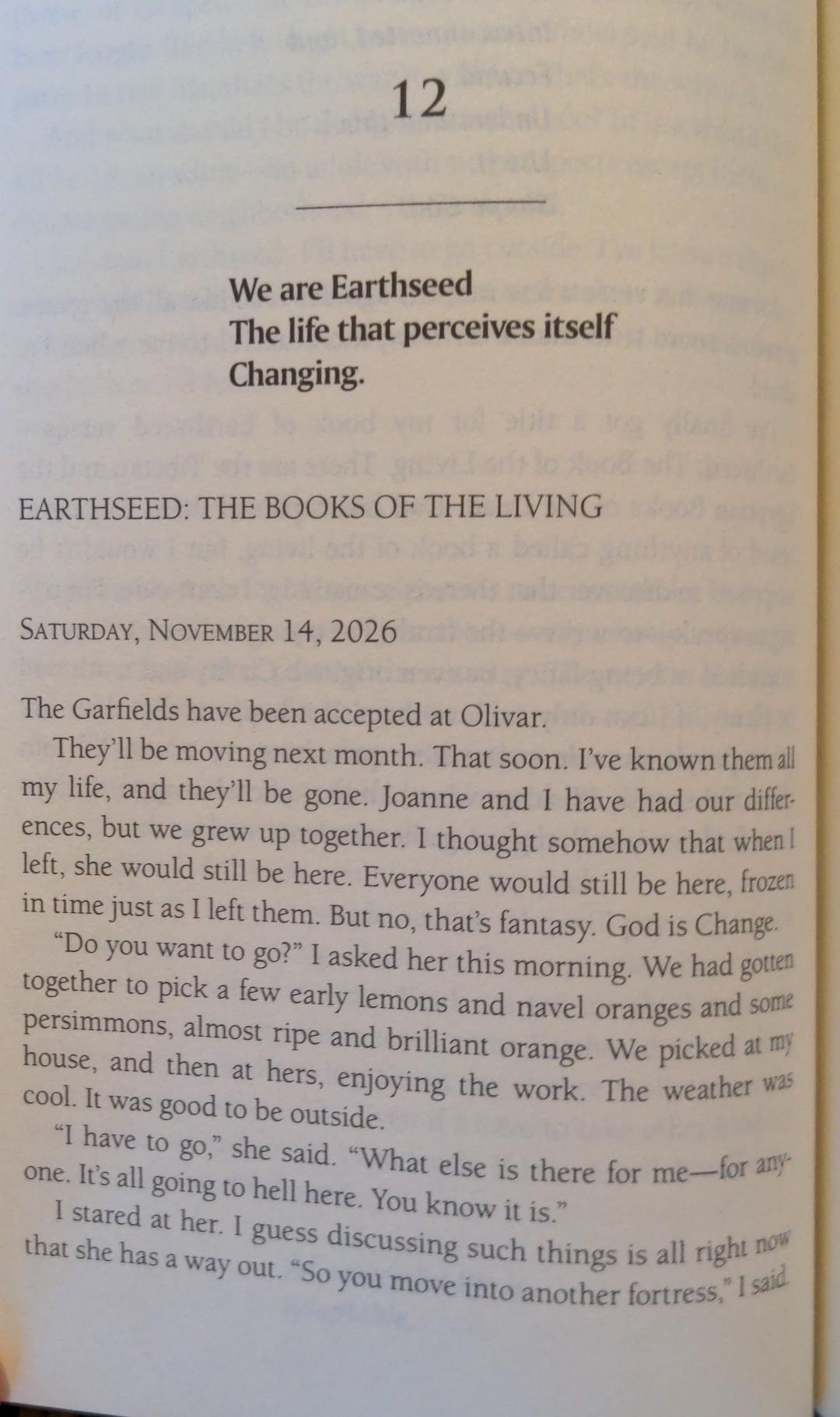 Submit discussion questions for chapter 12 in parable