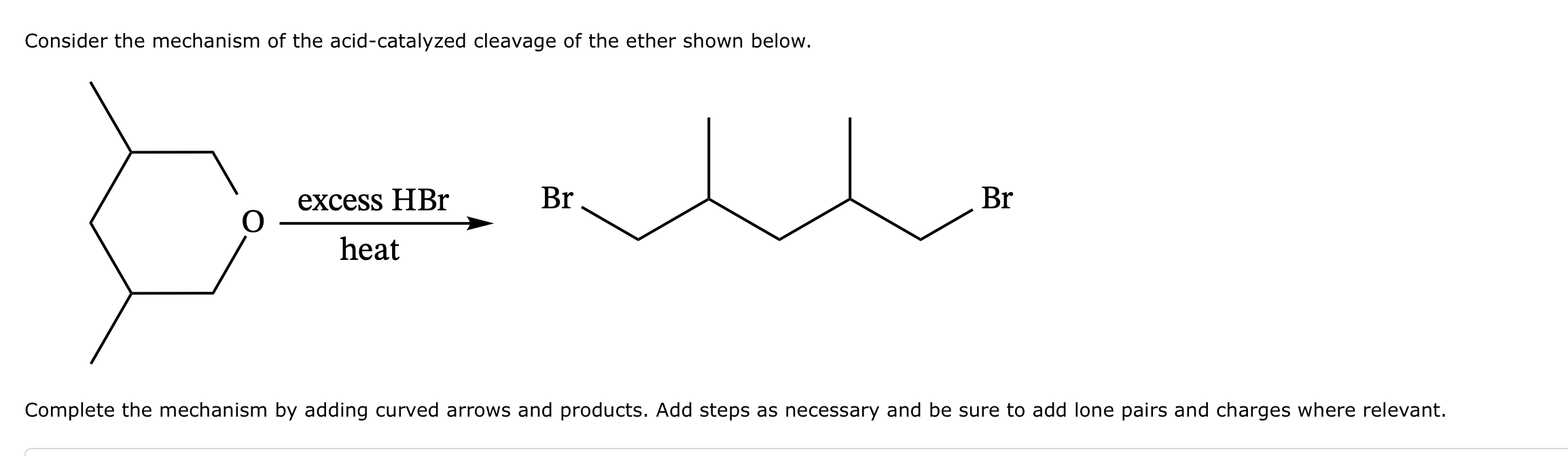 Solved Consider the mechanism of the acid-catalyzed cleavage | Chegg.com