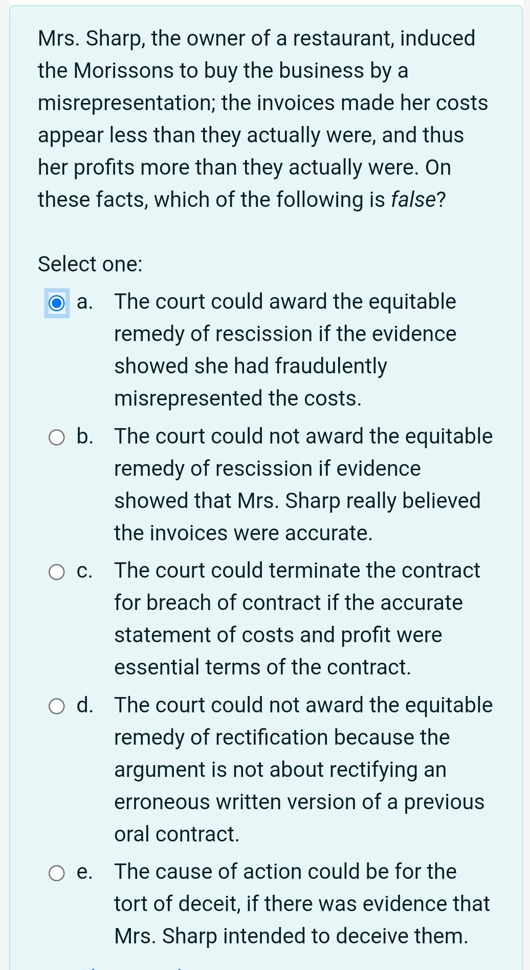 Misrepresentation and false information with pricing and billing