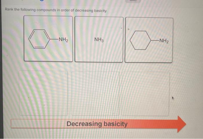 Solved Rank the following compounds in order of decreasing | Chegg.com