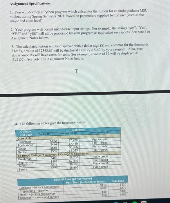 Solved Assignment Specifications 1. You will develop a | Chegg.com