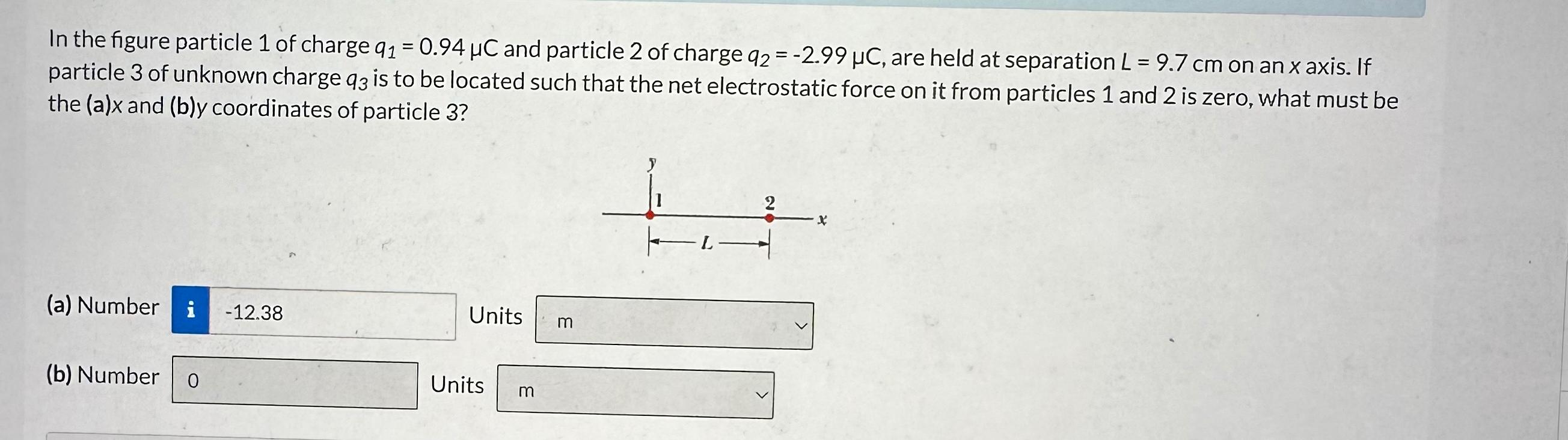 Solved In The Figure Particle 1 ﻿of Charge Q1=0.94μC ﻿and | Chegg.com