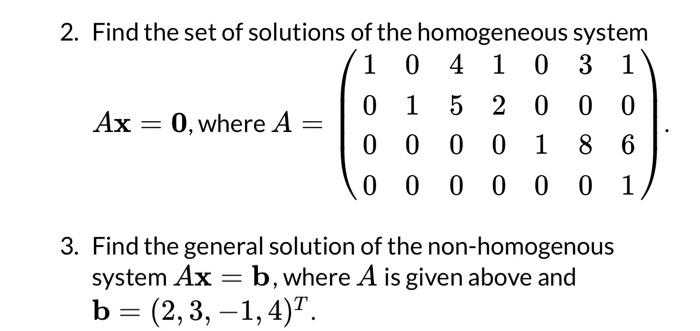 Solved Find The General Solution Of The Non-homogenous | Chegg.com