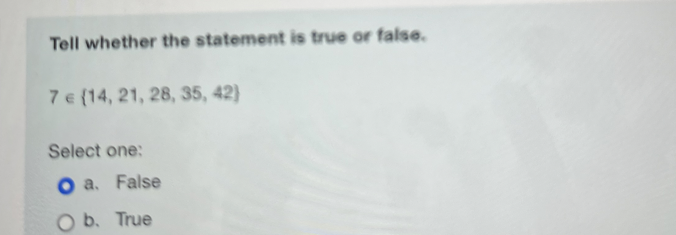 Solved Tell whether the statement is true or | Chegg.com