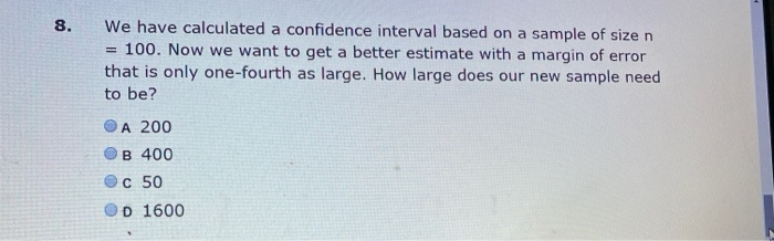 Solved 5. Which is true about a 98% confidence interval for | Chegg.com