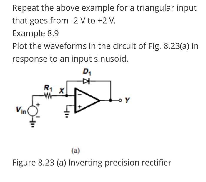 Solved Repeat the above example for a triangular input that | Chegg.com