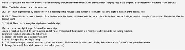 Solved Write a C++ program that will allow the user to enter | Chegg.com