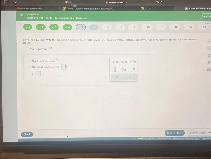 Solved Solve the equation, Write the solution set with the | Chegg.com