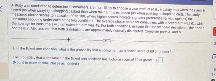 Solved A study was conducted to determine if consumers are | Chegg.com