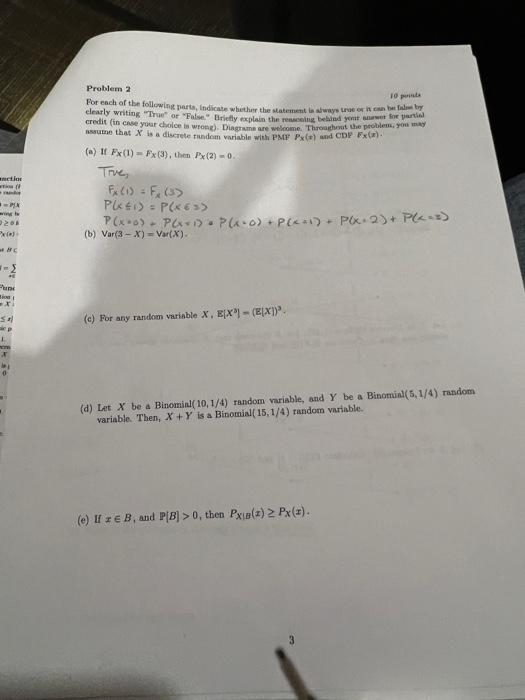 Solved Hi, I need help with this Probability question. | Chegg.com