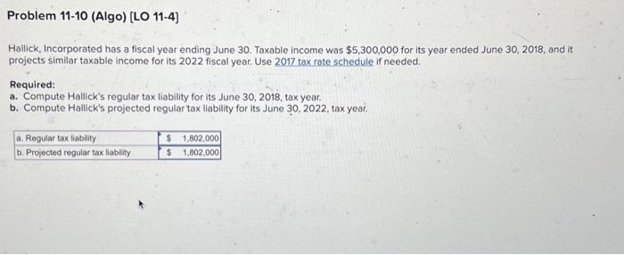 Solved Hallick, Incorporated Has A Fiscal Year Ending June | Chegg.com