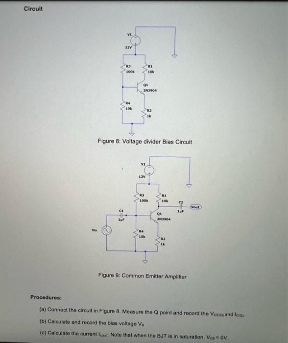 Solved Experiment 2: BJT As An Amplifier A BJT Can Be | Chegg.com