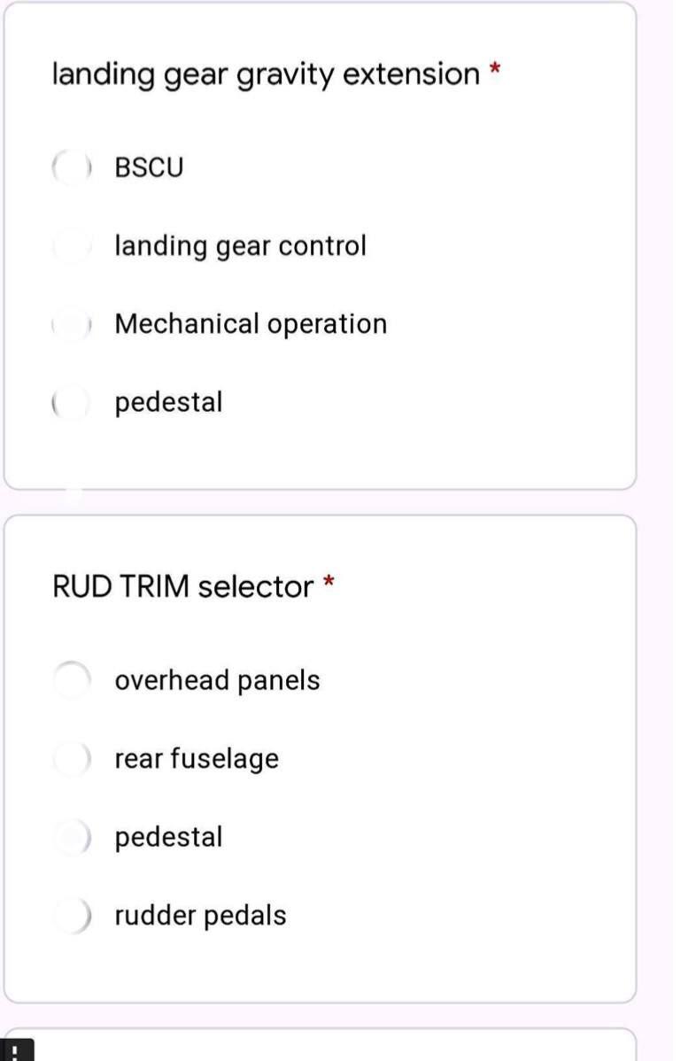 Solved landing gear gravity extension * BSCU landing gear