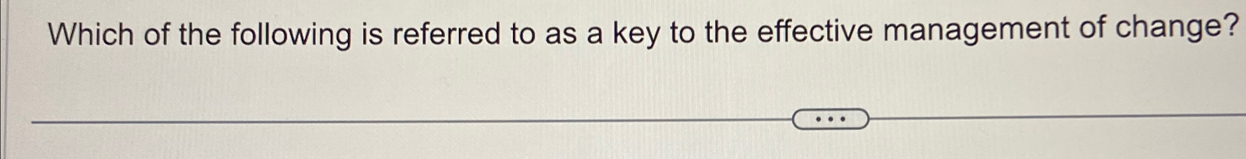 Solved Which of the following is referred to as a key to the | Chegg.com