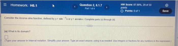 homework section 6.7 answers