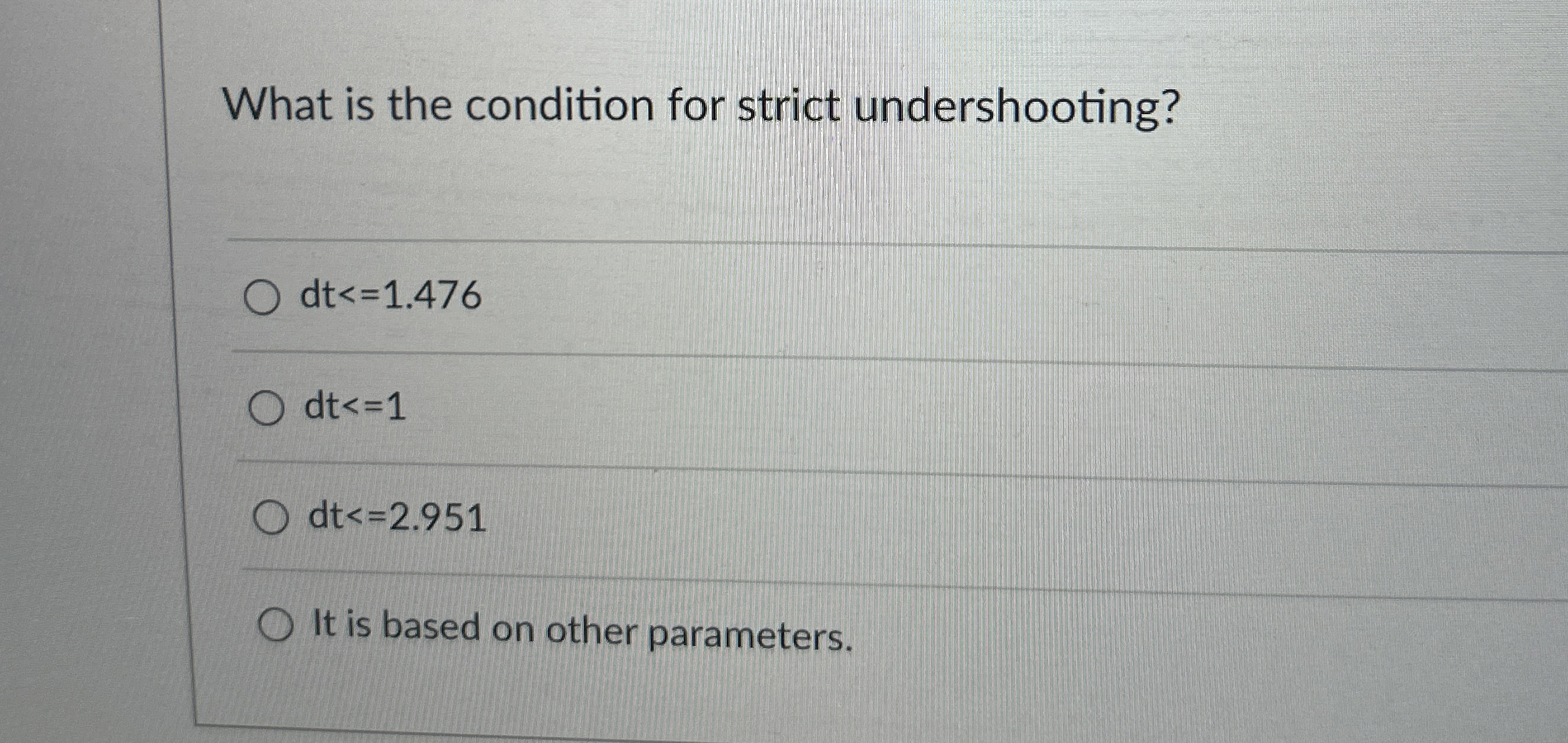 Solved What is the condition for strict | Chegg.com