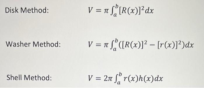 Solved Find the exact volume generated by revolving the | Chegg.com