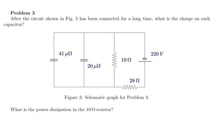 Solved Problem 3. After the circuit shown in Fig. 3 has been | Chegg.com