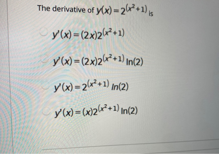 y = x^2 2x 1 derivative