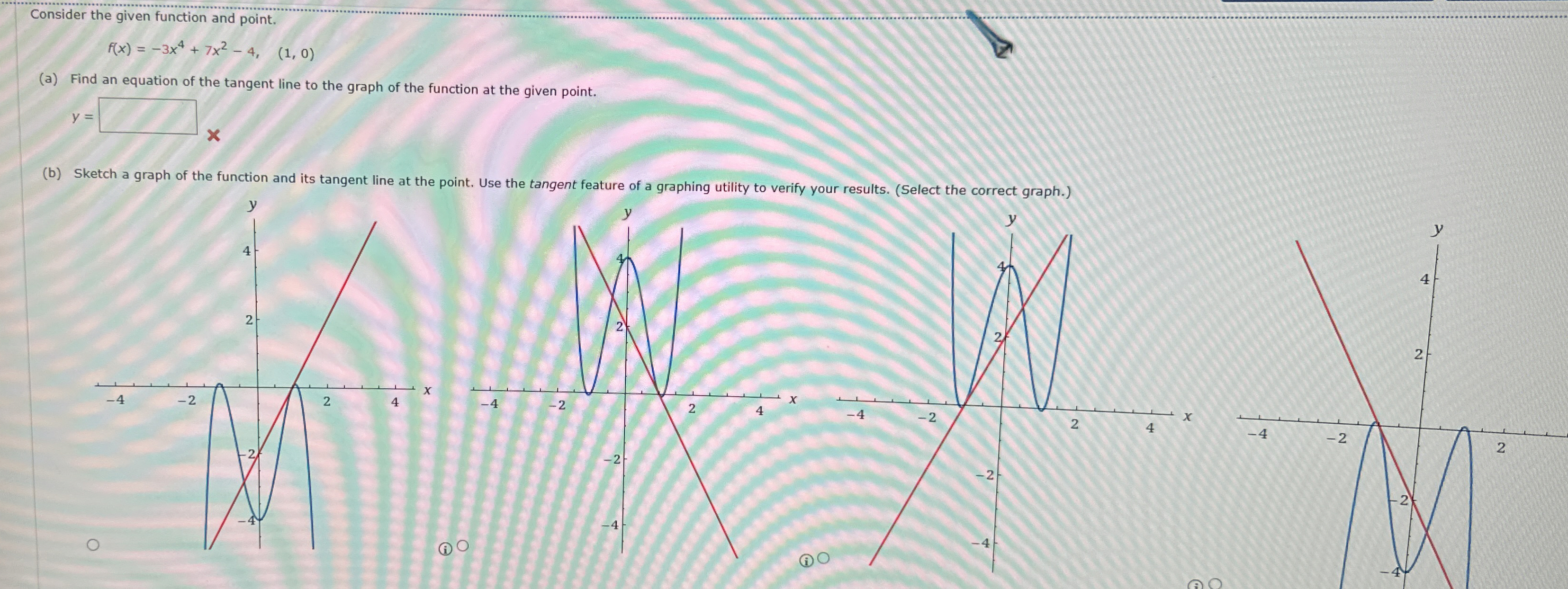Solved Consider the given function and | Chegg.com