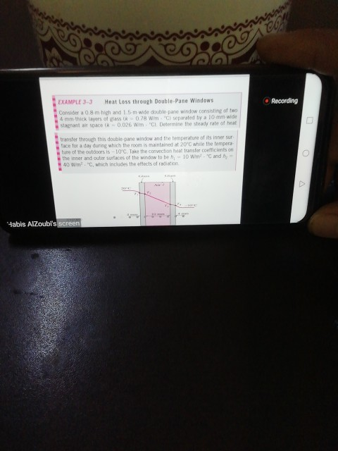 Solved Recording EXAMPLE 33 Heat Loss through Double.Pane | Chegg.com