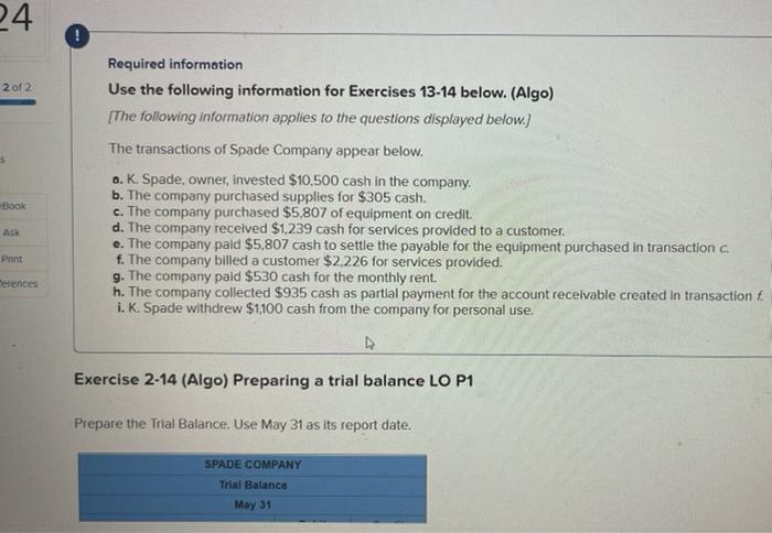 [Solved]: Required information Use the following informatio