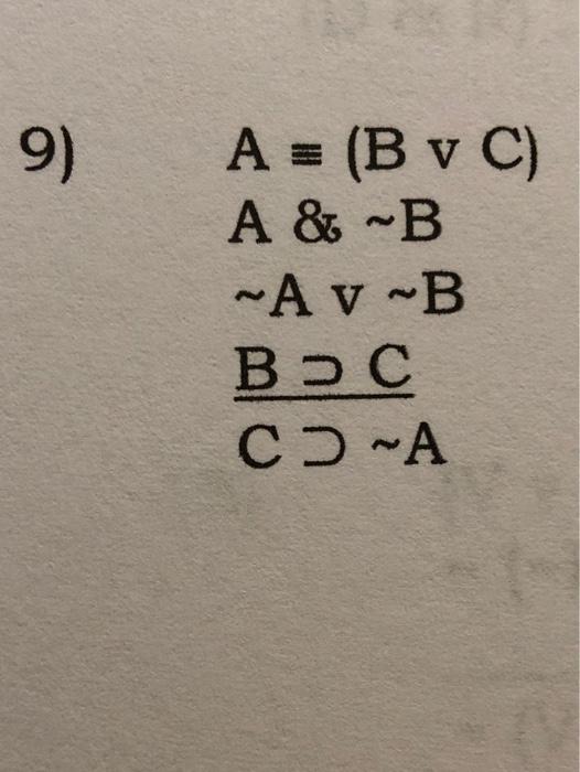 Solved Use An Indirect Truth Table To Show Whether The | Chegg.com