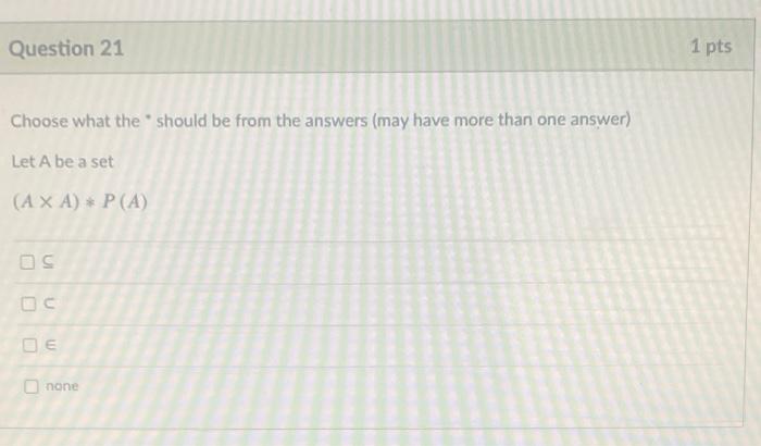 Solved Question 19 1 pts Choose what the should be from the | Chegg.com