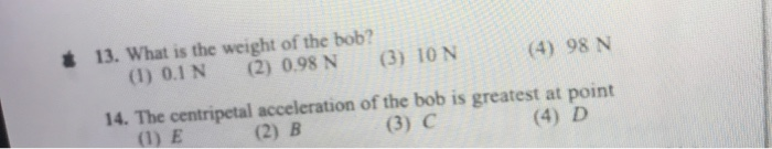 Solved Base your answers to questions 13 and 14 on the | Chegg.com