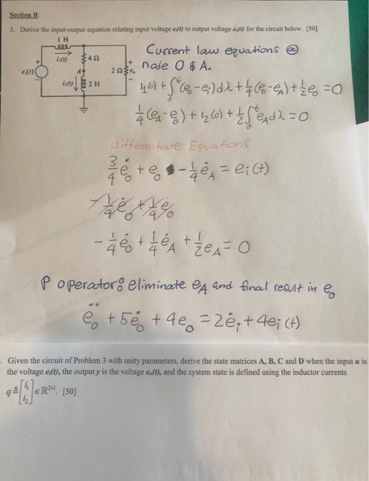 Solved You Must Solve Parts A, B, C, and D by handwriting