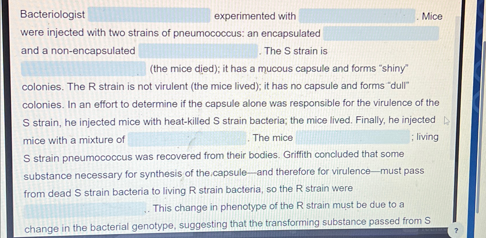 Solved Bacteriologist experimented with Mice were injected | Chegg.com