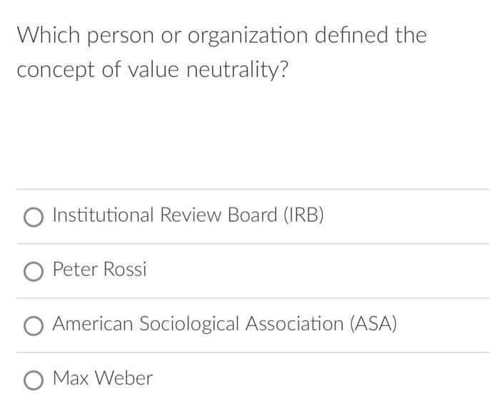 Which person or organization defined the concept of | Chegg.com