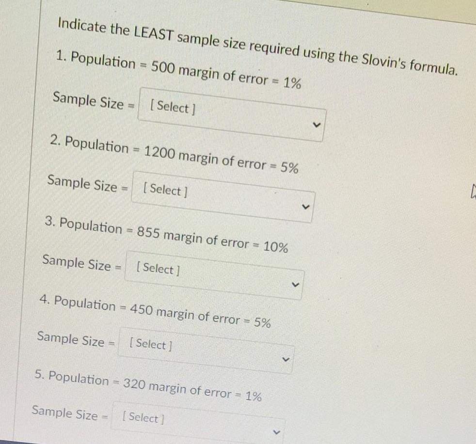 solved-indicate-the-least-sample-size-required-using-the-chegg