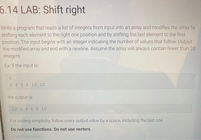 Solved Can someone help me with this coding problem please? | Chegg.com