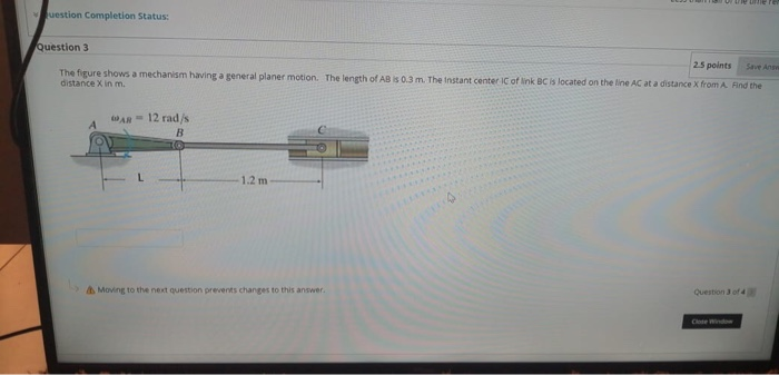 Solved uestion Completion Status: Question 3 2.5 points Save | Chegg.com