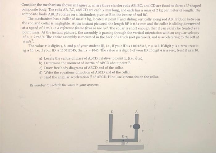 Solved Consider the mechanism shown in Figure 2, where three | Chegg.com