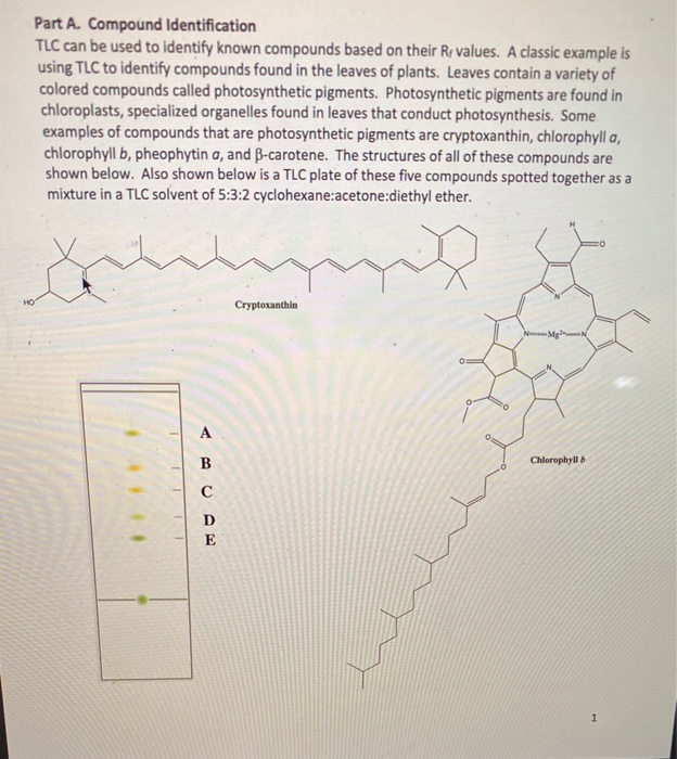 Questions 1. In Part A, Compound Identification, | Chegg.com