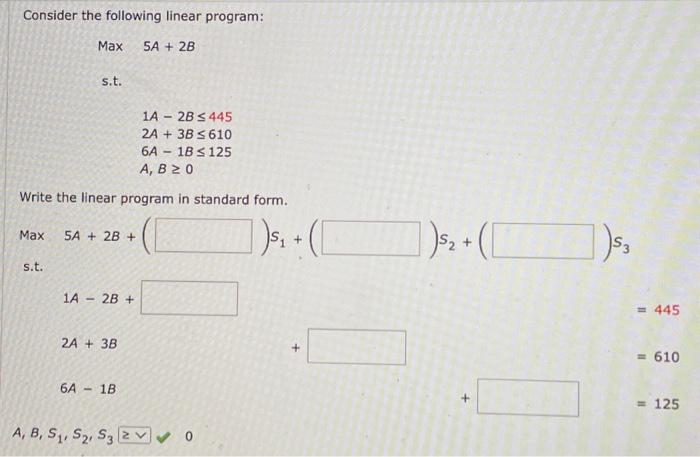 Solved Consider the following linear program: Max s.t. | Chegg.com