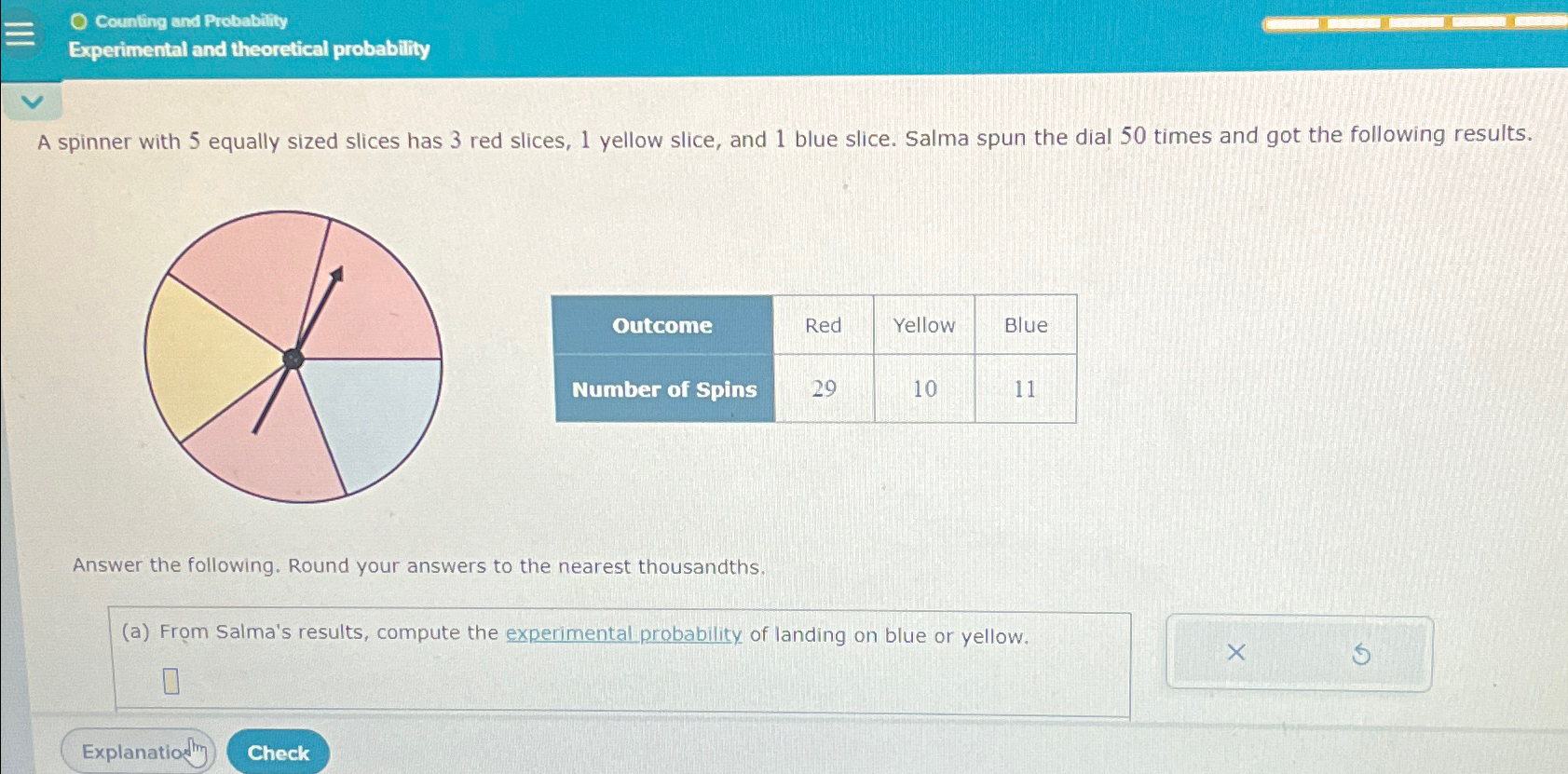 Solved Counting and ProbabilityExperimental and theoretical | Chegg.com
