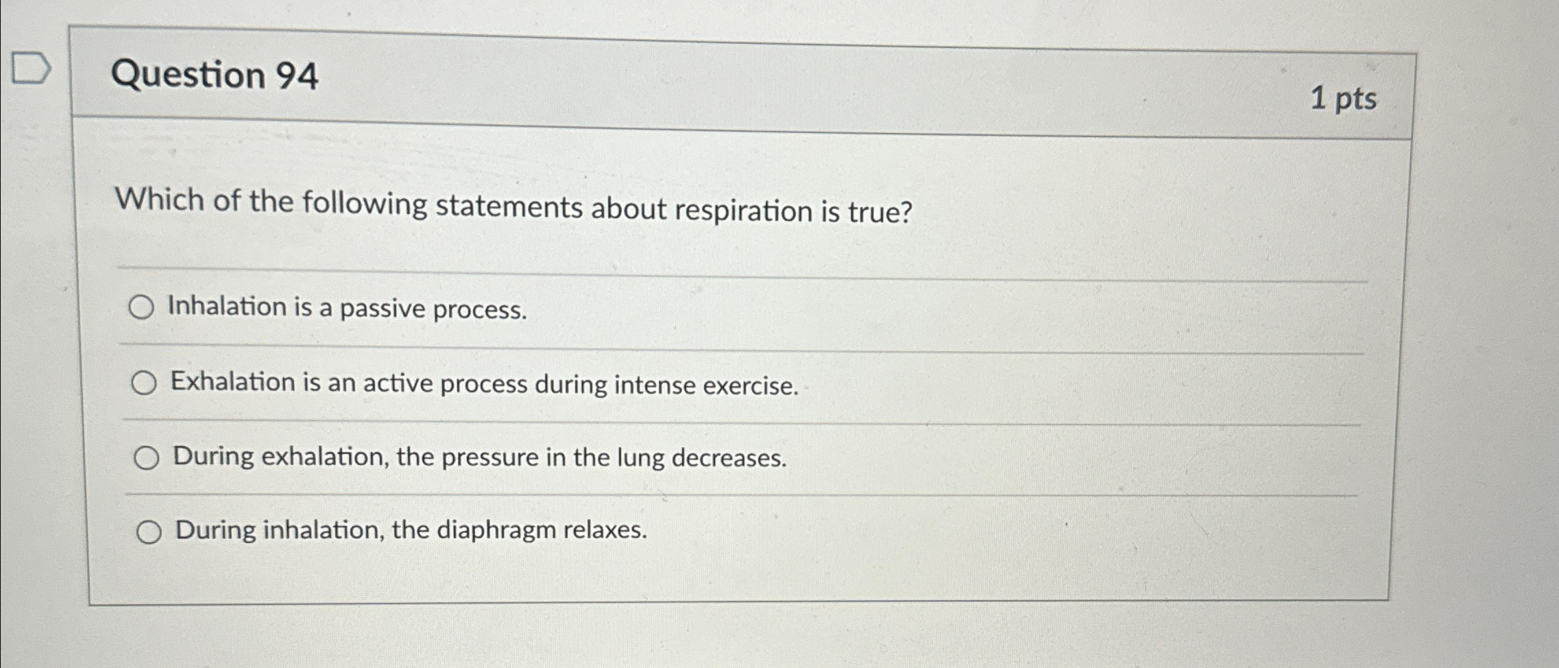 Solved Question 941 ﻿ptsWhich Of The Following Statements | Chegg.com