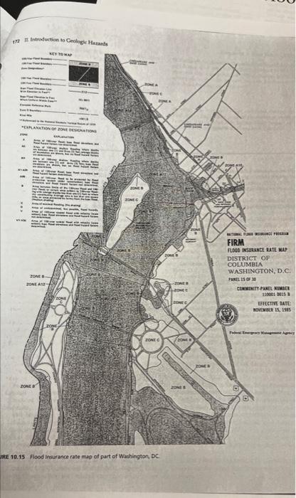 Solved 11. What hazard zones are identified on the map? How | Chegg.com