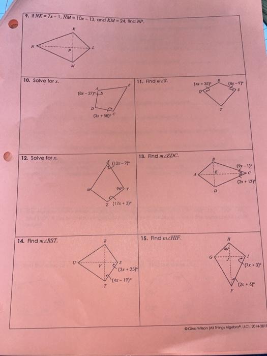 unit 6 geometry homework 7 quadrilaterals